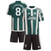 Conjunto (Camiseta+Pantalón Corto) Manchester United B. Fernandes 8 Segunda Equipación 23-24 - Niño